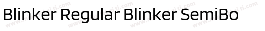 Blinker Regular Blinker SemiBold字体转换